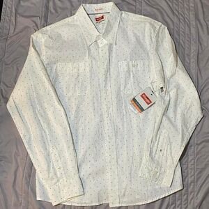 White Wrangler button-up shirt with star design NWT SZ XL